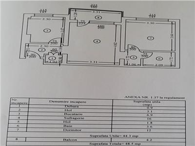 Royal Imobiliare   Vanzare apartament 2 camere, zona Democratiei