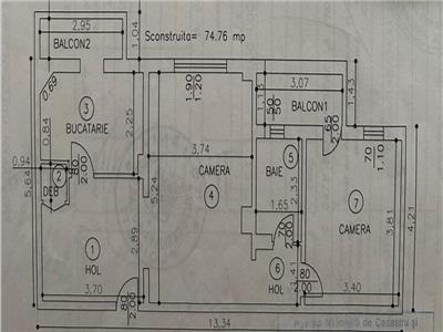 Royal Imobiliare   Vanzare apartament 2 camere zona Ultracentral